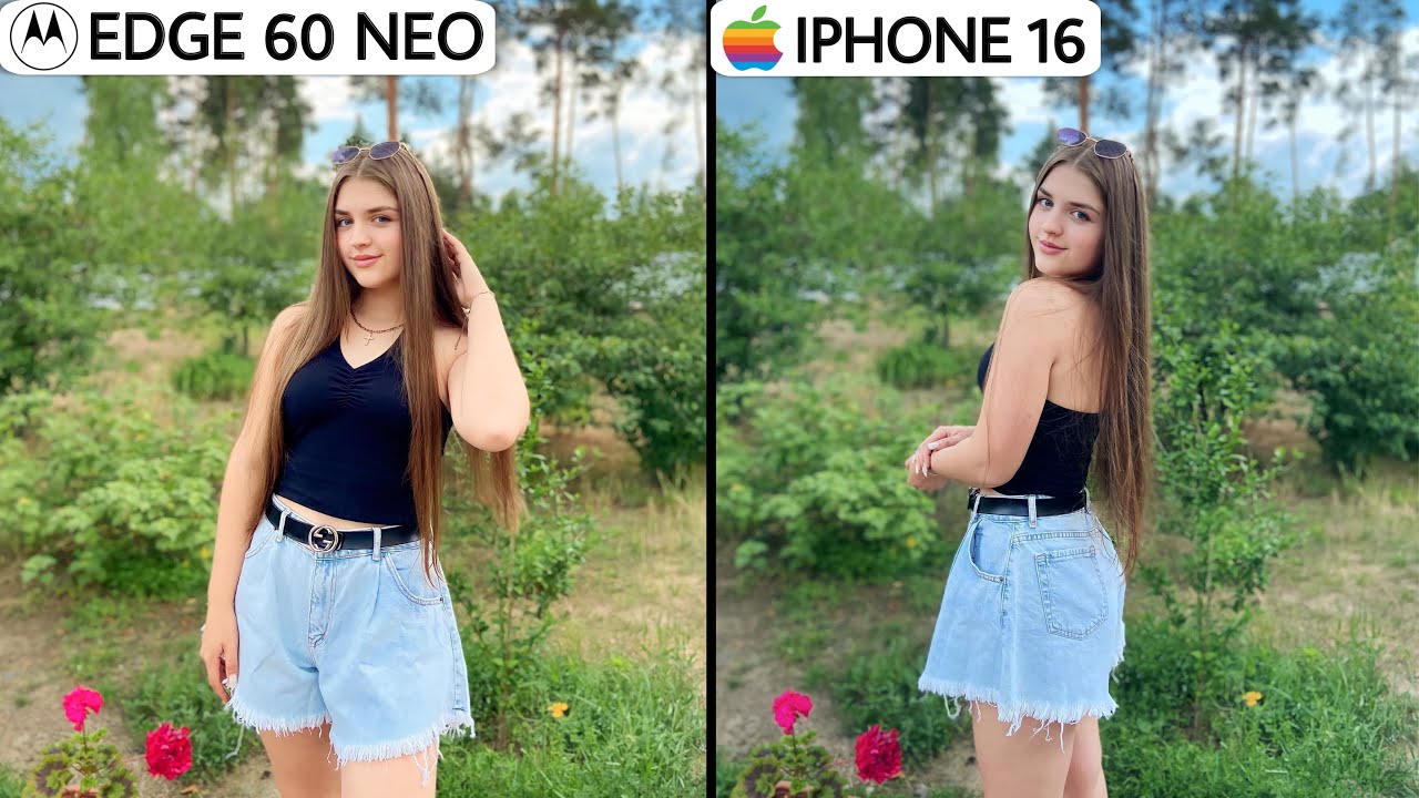 Motorola Edge 60 Neo 5G VS iPhone 16 | Camera Test & Comparison 