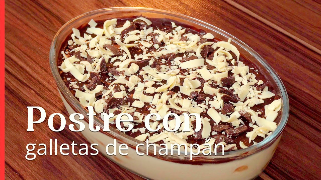 ¡Prepara este postre con galletas de champán para tu Navidad!