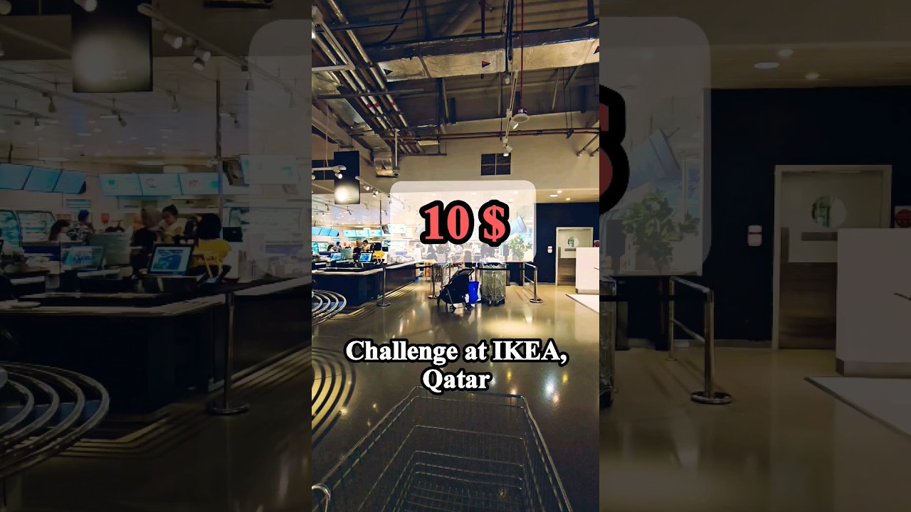 10$ Food Challenge: What can 10 Dollars get you at IKEA, Qatar!  #ikea #food