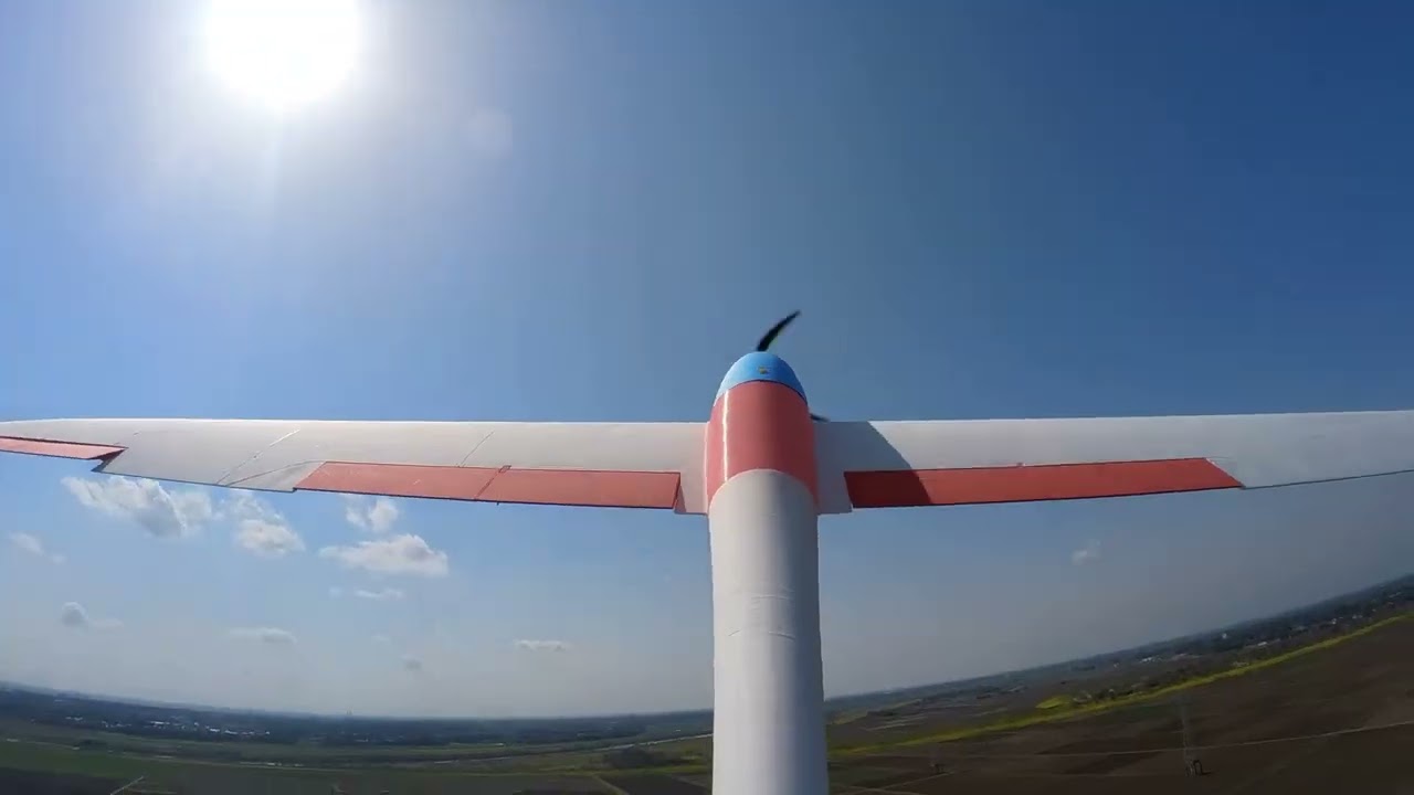 Eclipson Apex T Tail glider Insta360 GO2 on board