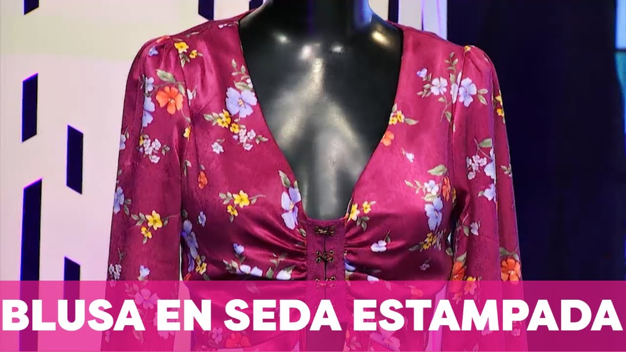 MODA EN CASA - Blusa en seda estampada