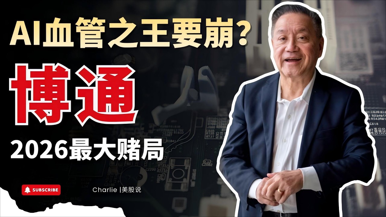 【美股】AI幕后真正大佬，是博通！定制芯片横扫大厂，90%续约率锁死现金流，可问题来了&mdash;&mdash;谁在悄悄撤退？#Charlie|美股说 #美股 #美股分析 #博通 #avgo #2026年 #ai芯片