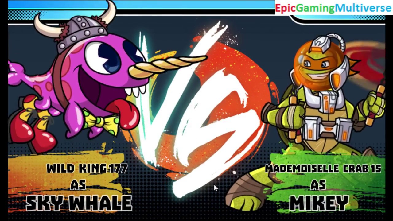 Michelangelo VS Sky Whale In A Nickelodeon Super Brawl World Brawlville PVP Mode Match / Battle