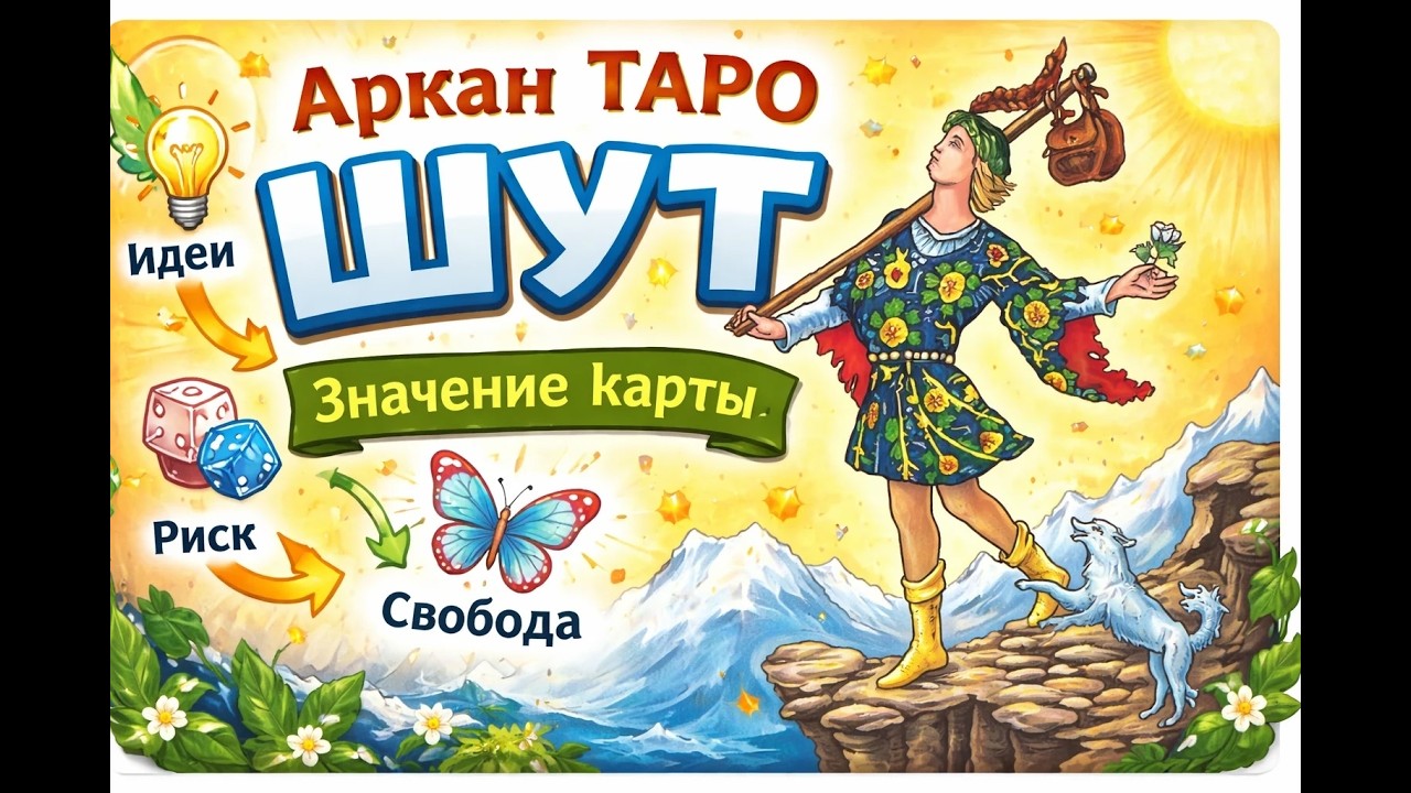 Аркан Шут ( Дурак ). Старшие арканы Таро. Школа Таро. Карты Таро.
