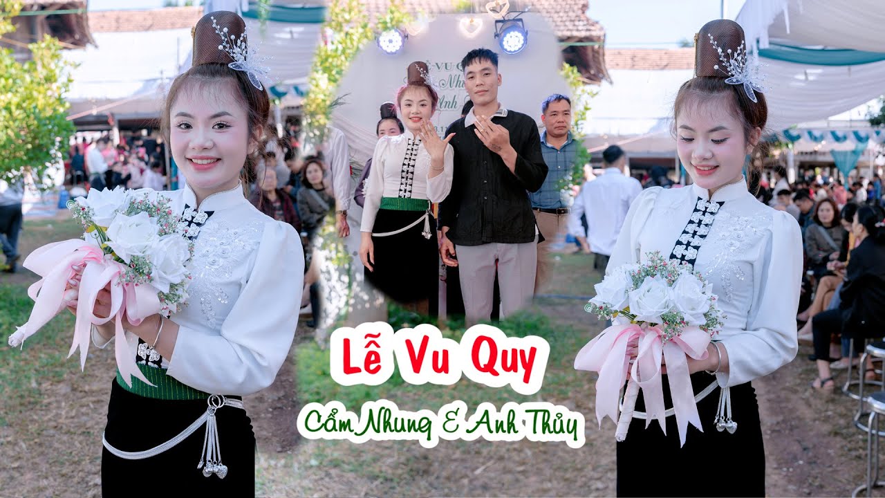 Đ&aacute;m Cưới Người Th&aacute;i Y&ecirc;n Ch&acirc;u | LVQ Cẩm Nhung & Anh Thủy tại bản Ng&ugrave;a, Chiềng Pằn.