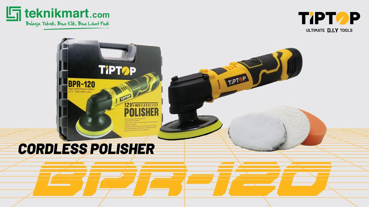 TIPTOP BPR-120 12V 4inch CORDLESS POLISHER