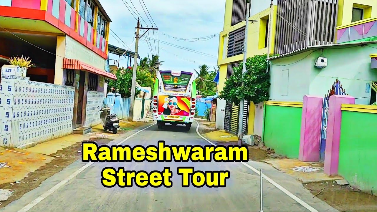 Drive In Rameswaram Street Road / Car Travel Video Tamilnadu Tourists Place by MG Travel
