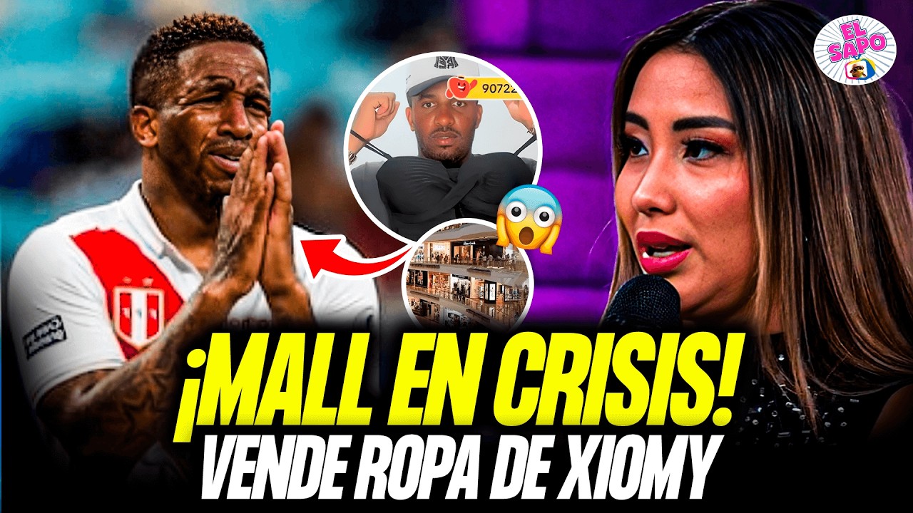 Jefeferson farfan aparece vendiendo ropa en vivo con Xiomy tras la controversia por su mall vac&iacute;o