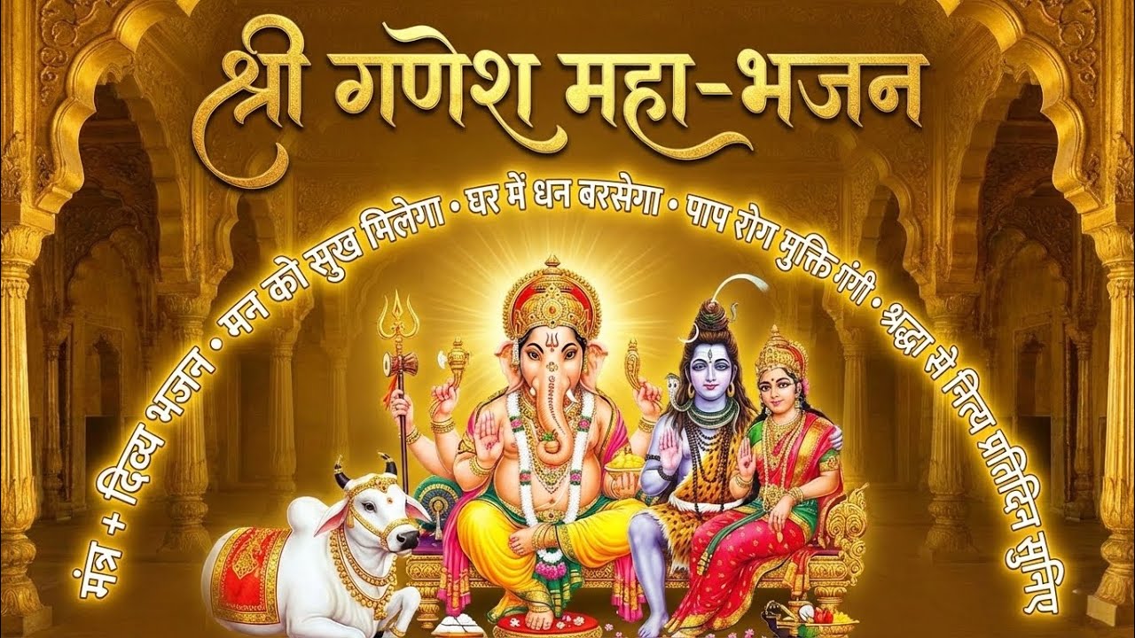 श्री गणेश महा-भजन: मन की शांति और धन वर्षा के लिए चमत्कारी भजन | Ganesh Mantra & Bhajan