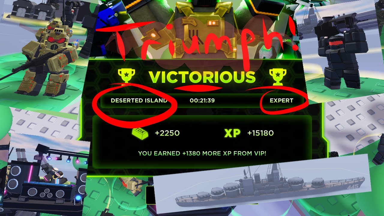 FIRST EVER Deserted Island EXPERT TRIUMPH | Tower Defense X