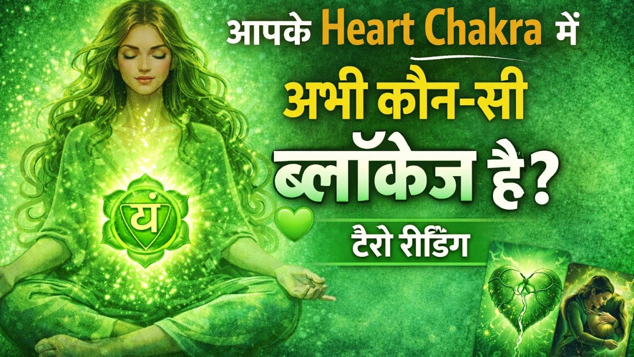 आपके Heart Chakra में अभी कौन-सी ब्लॉकेज है?#hinditarot #tarot #heartchakra #chakras 