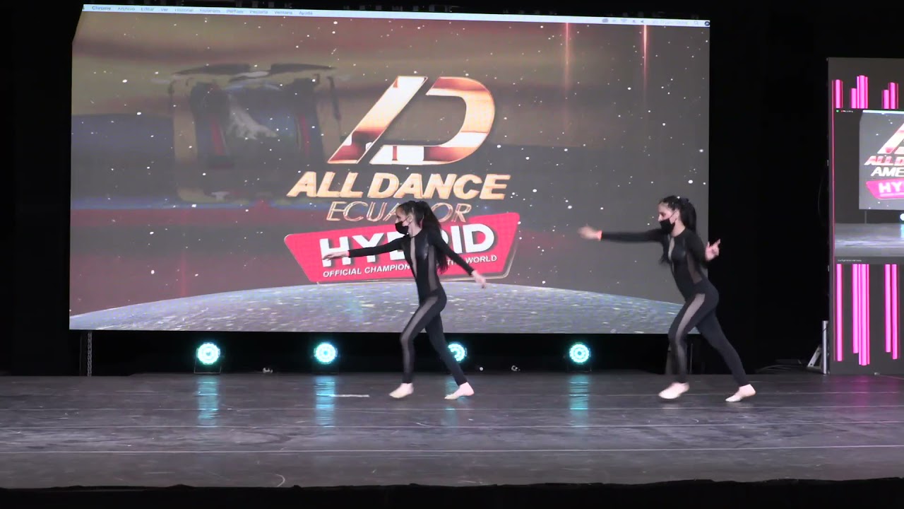 All Dance Ecuador 🇪🇨 HYBRID, 1er lugar dúo Danza Jazz Hermanas Santos