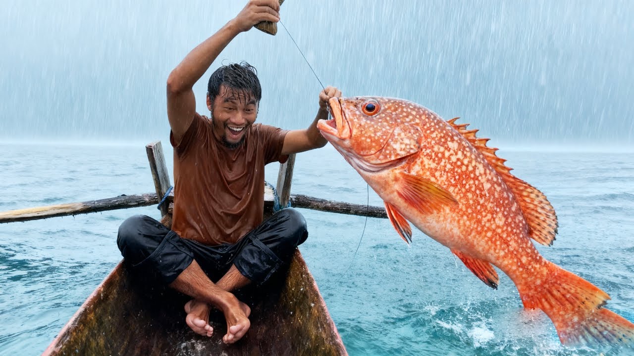 巨蟹島荒島生存挑戰（上）！帶上椰子和彈射魚叉進行跨島探索，突降暴雨被迫在雨中前進【探索兄弟】