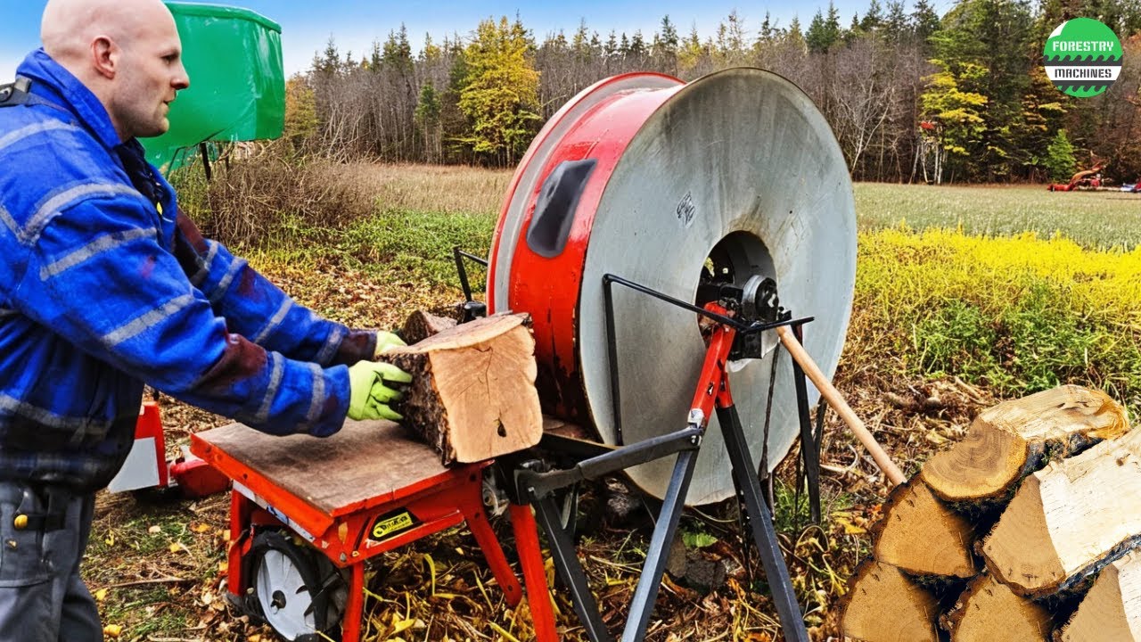 Fastest Automatic Firewood Processing Machine | Homemade Modern Wood Cutting Chainsaw Machines #41