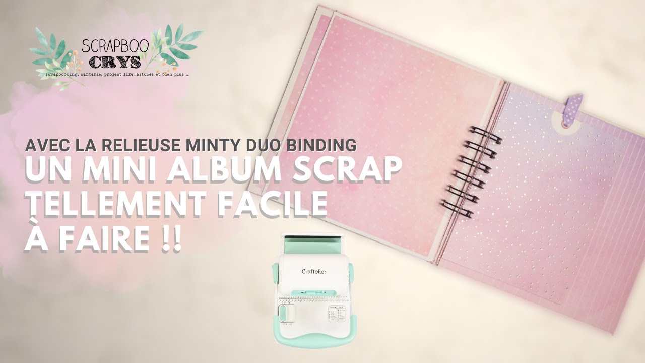 Mini album (reliure à spirales) HYPER FACILE !! Avec la relieuse MINTY BINDING DUO !!