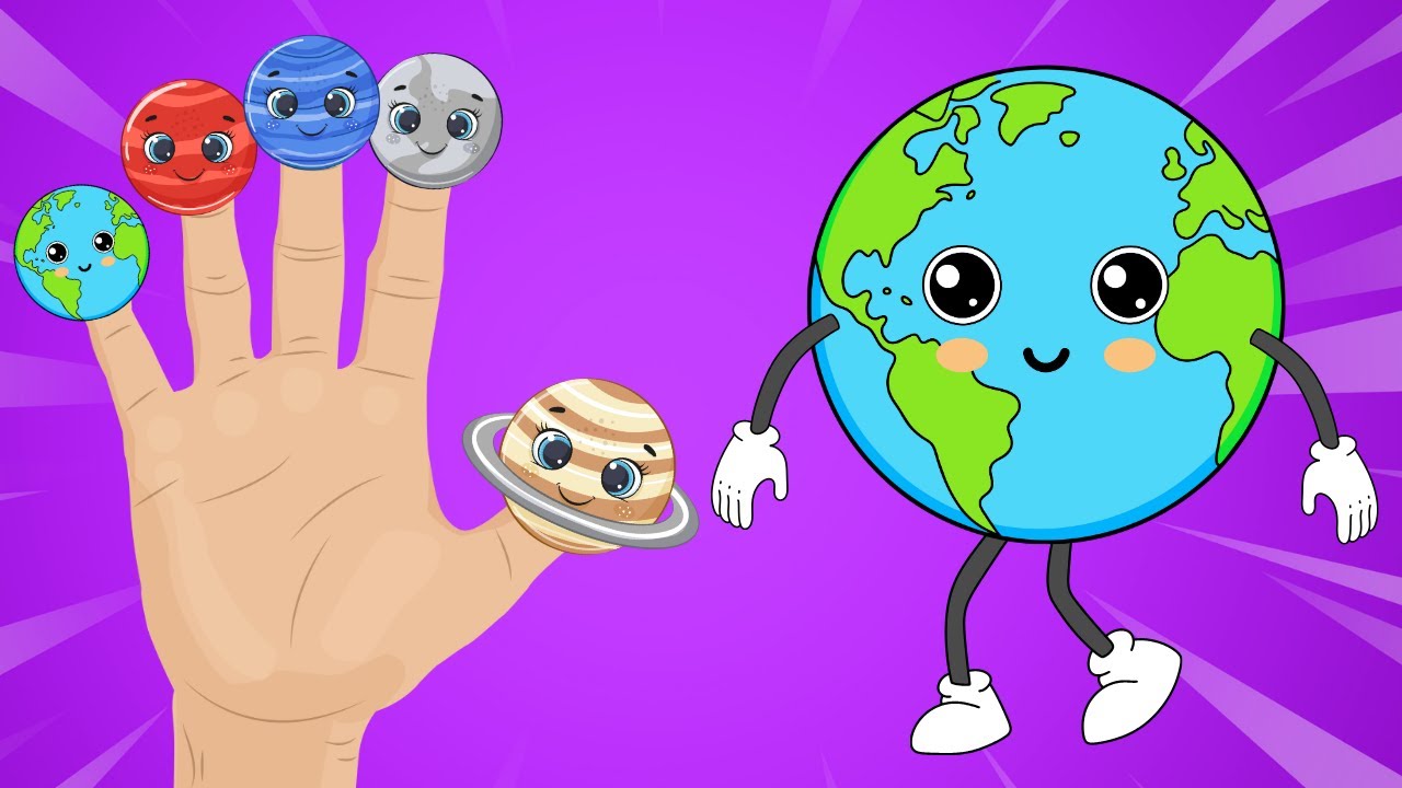 Planets Finger Game 🌍🎵 Solar System + Finger Family for Kids! 🚀🖐️