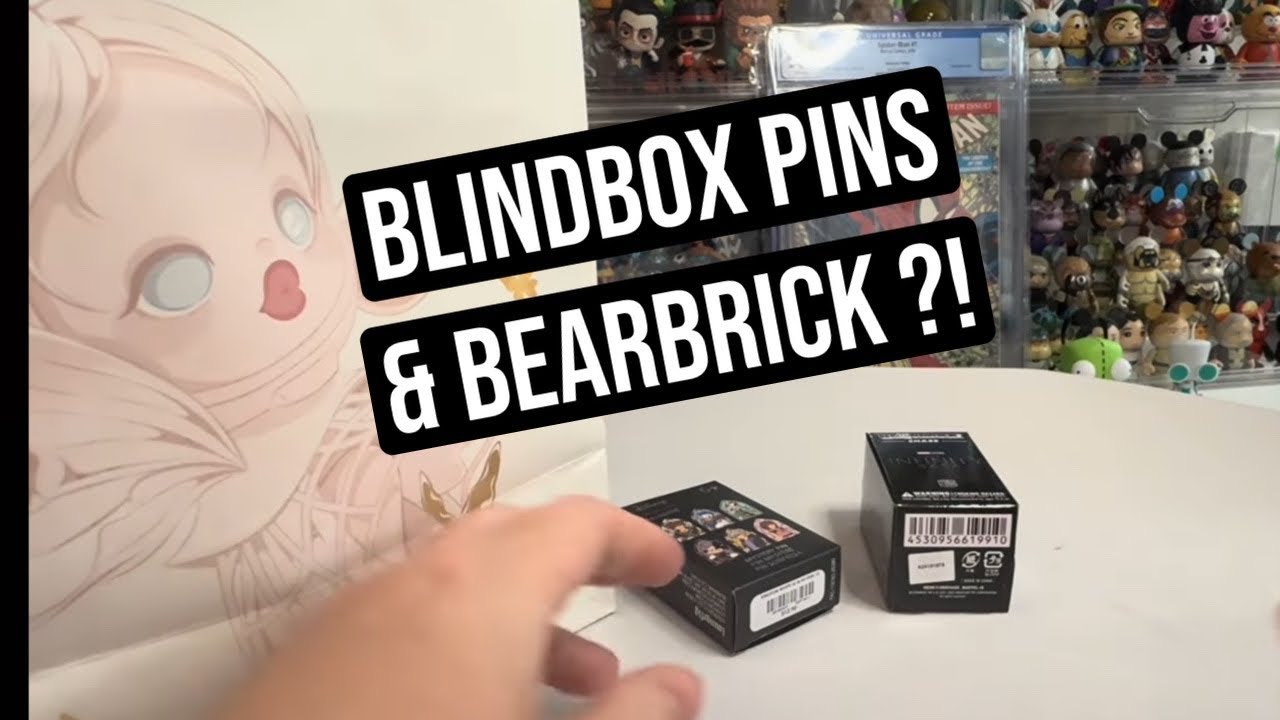 RIPPING COLLECTABLE BLIND BAG PINS! Marvel Invader Zim Kindom Hearts & More ( Bearbrick too)
