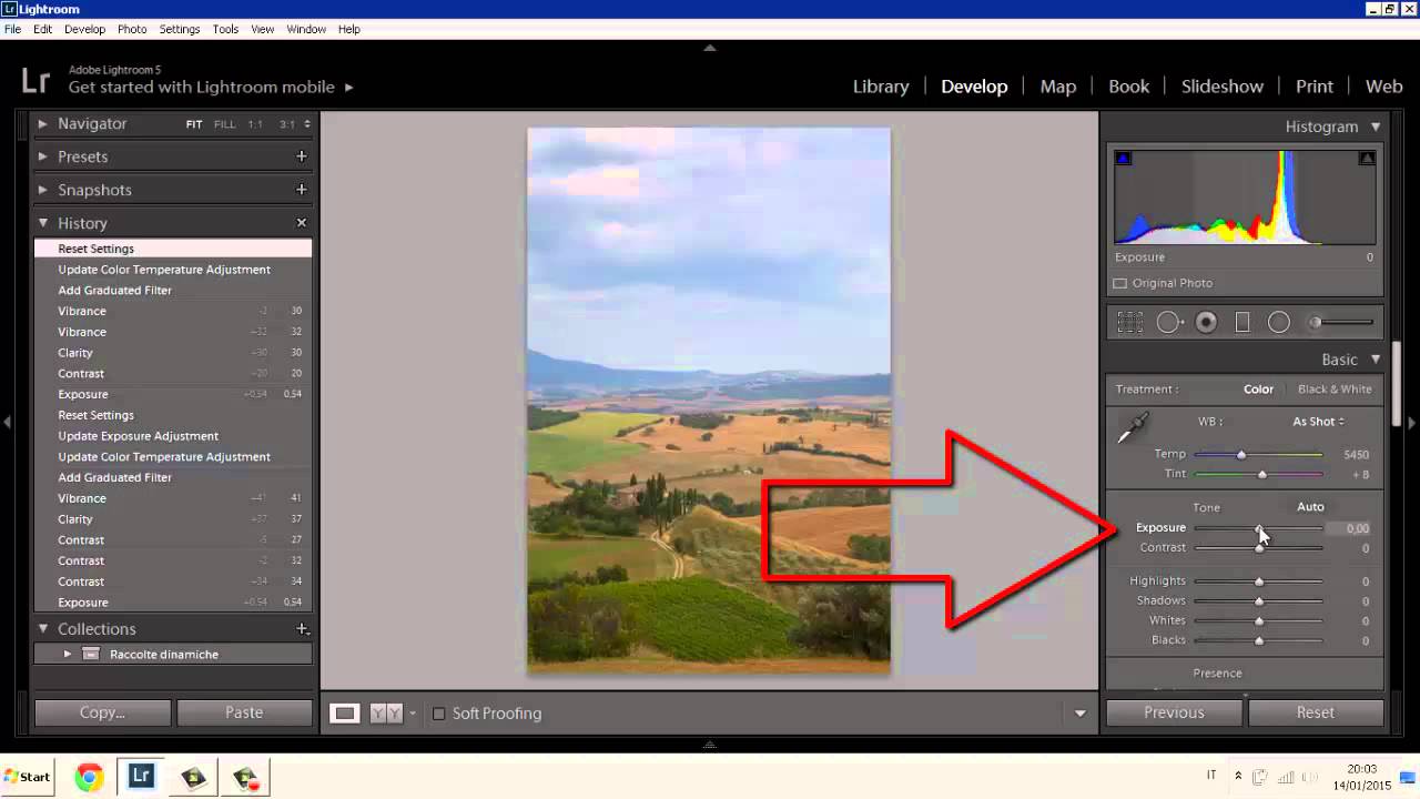 02 - Tutorial Lightroom di fotografia facile. Ravviviamo il cielo.
