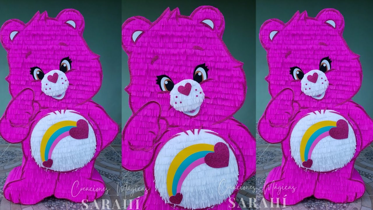 Piñata de Osito Cariñosito 🧸🌈 Creaciones Mágicas Sarahí