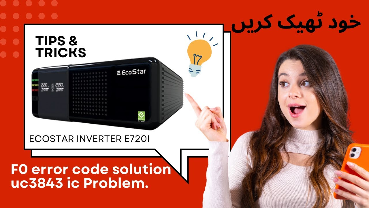 Ecostar inverter e720i F0 error. #solarinverter #chinainverter