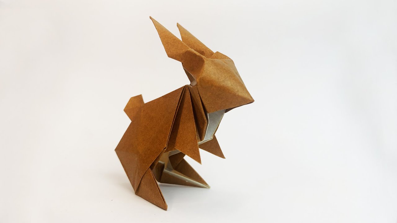 How to make an origami rabbit (Jun Jaekawa) - うさぎ 折り紙