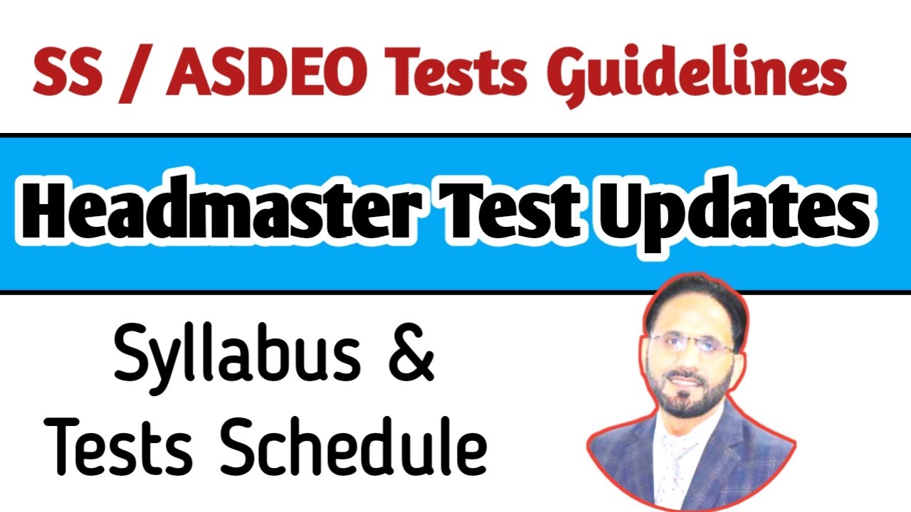 Headmaster Test Updates | SS Tests Date | KPPSC | english with ikram