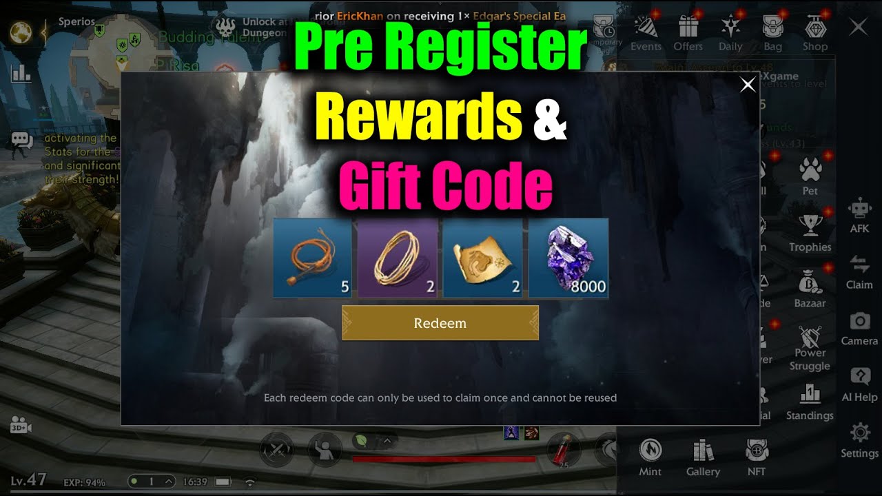 Bless Global Pre Register Rewards & Coupon Code