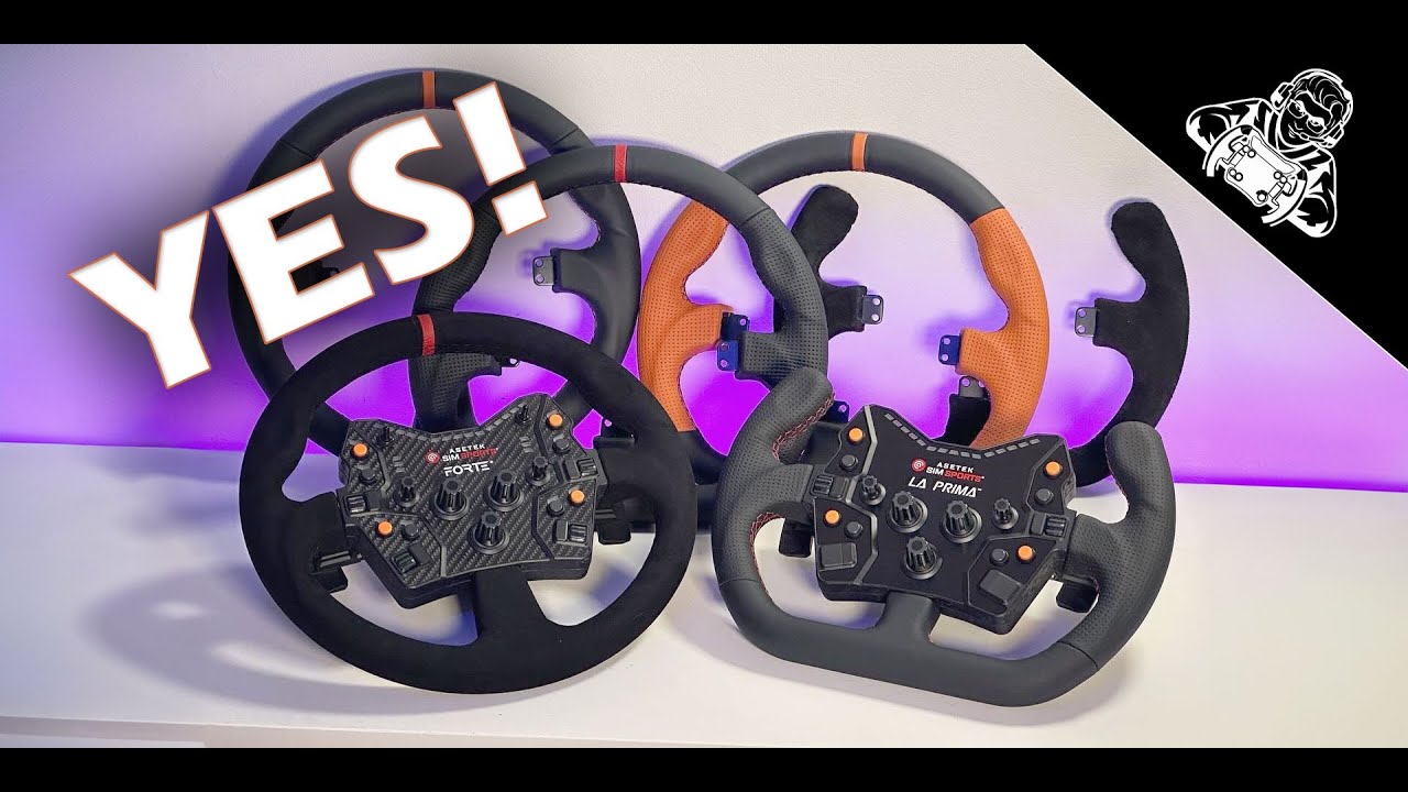 Asetek's round/formula la prima and forte rims and button box (and Invicta rim news?)