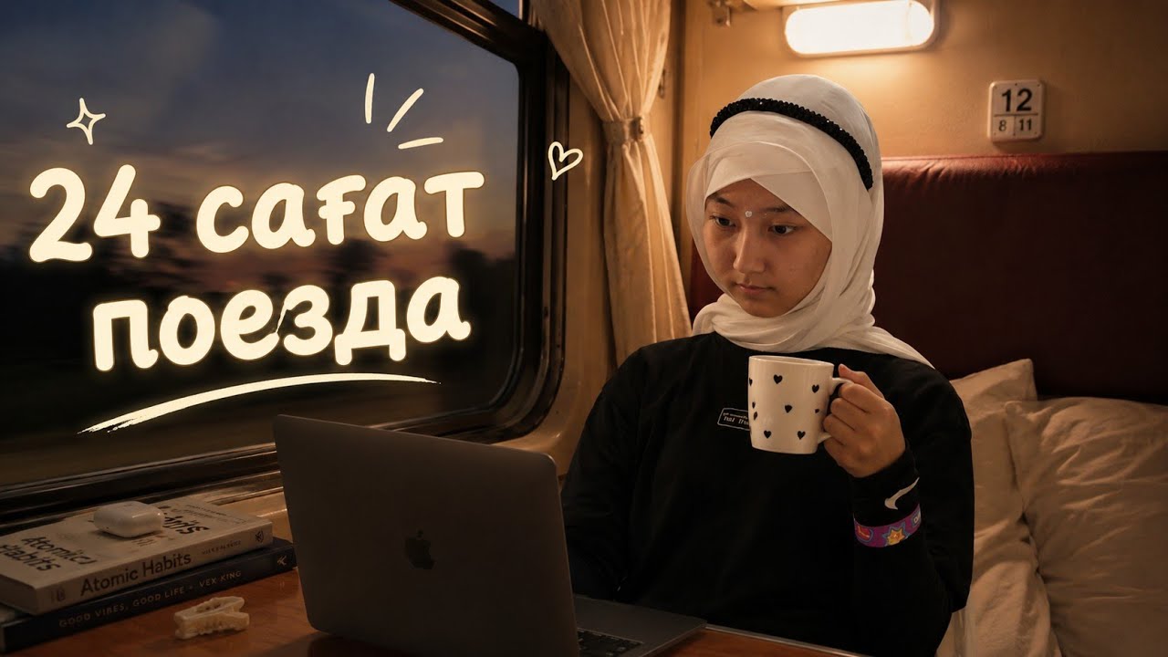 24 САҒАТ ПОЕЗДА🚉🚞 | УРАА🤩👍❤️‍🔥 #челлендж 