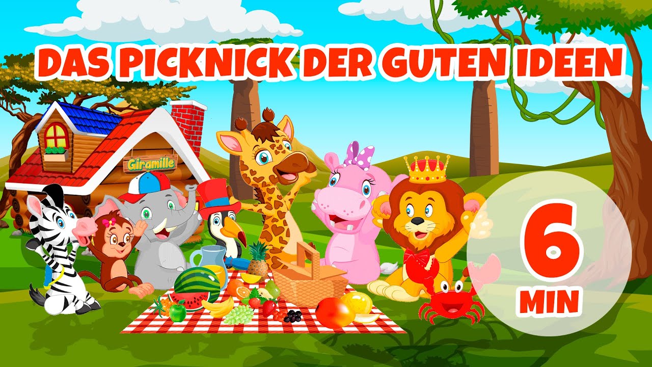 Das Picknick der guten Ideen – 6 Minuten Giramille | Kinderreime und Kinderlieder