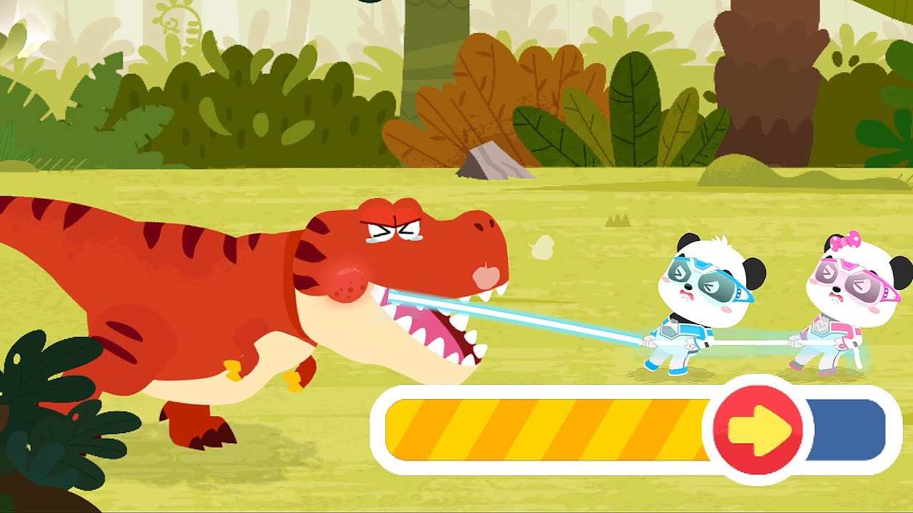 Dinosaur Rescue Team - Protect The Dinosaur Planet, Fight Against The Invader - Babybus Game Video
