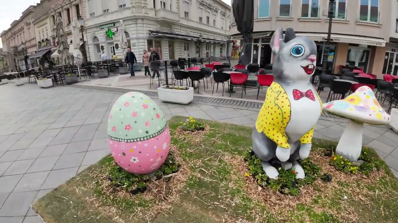 Walking & Driving around Slavonski Brod, Croatia. Easter time. 2024