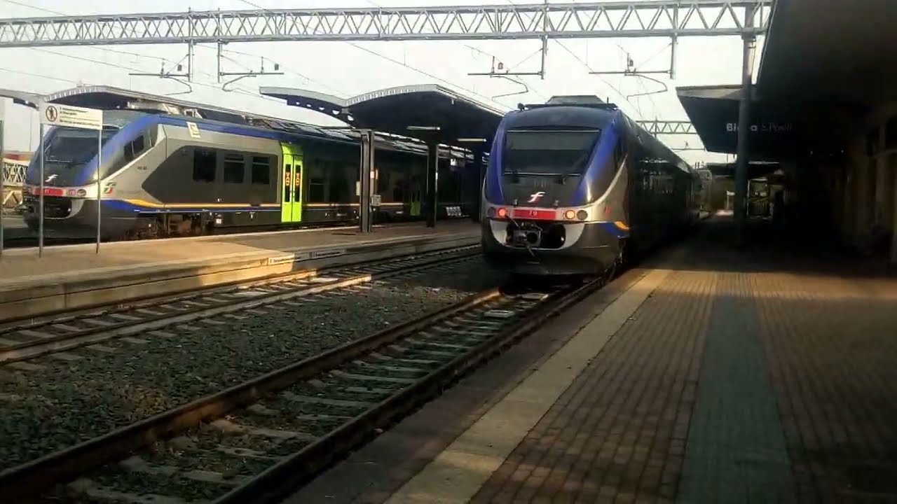 Stazione Biella e treni Minuetto senza coincidenza