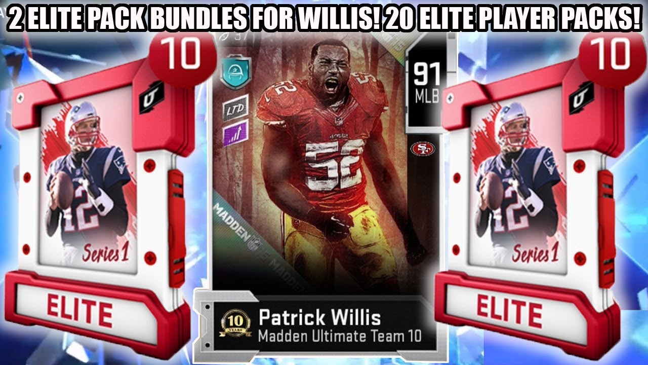 2 ELITE PLAYER PACK BUNDLES FOR LTD WILLIS! 20 ELITE PLAYER PACKS! | MADDEN 20 ULTIMATE TEAM