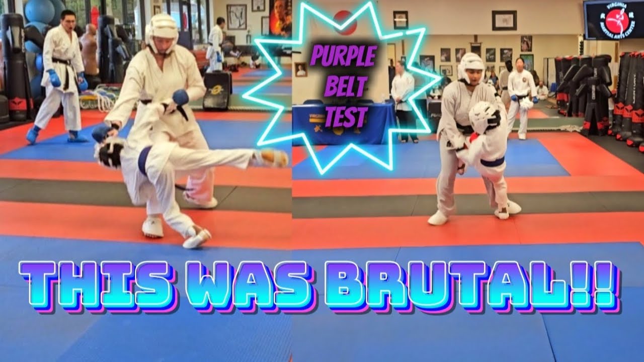 NOAH'S CRAZY KARATE PURPLE BELT TEST!!