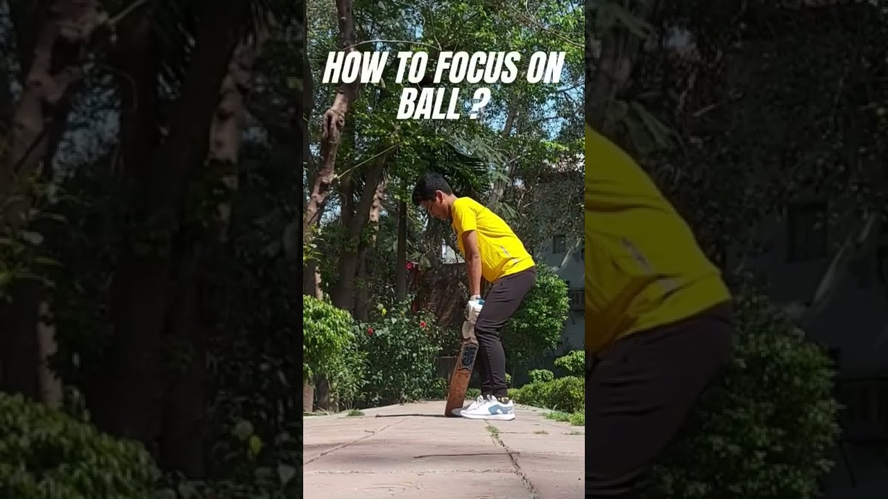 Improve Focus on the Ball 🏏 100% Effective Batting Tip #shorts #cricket