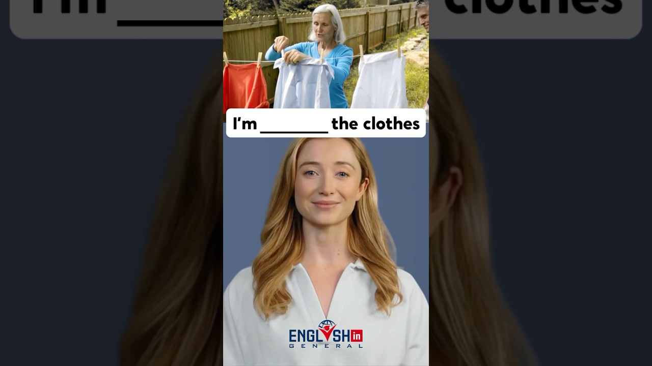 Talking About Laundry in English - Everyday Action Verbs