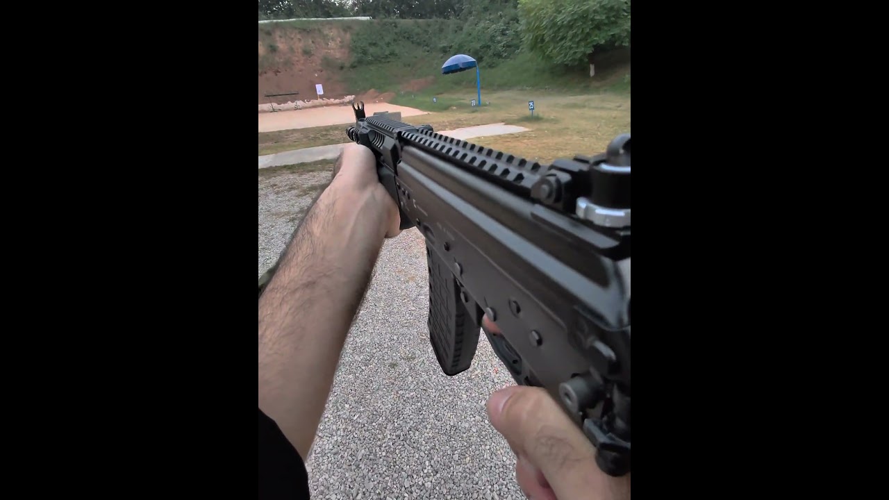 AK TR3 Gen 2 223 iron plates 35 meters #kalashnikov #ak #tr3 #plinking #223