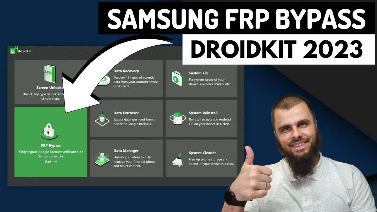 Как обойти проверку Google с помощью DroidKit I Разблокировка FRP Samsung I Простое руководство н...
