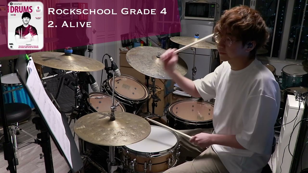 [Grade 4] Alive | Rockschool Drums 2024