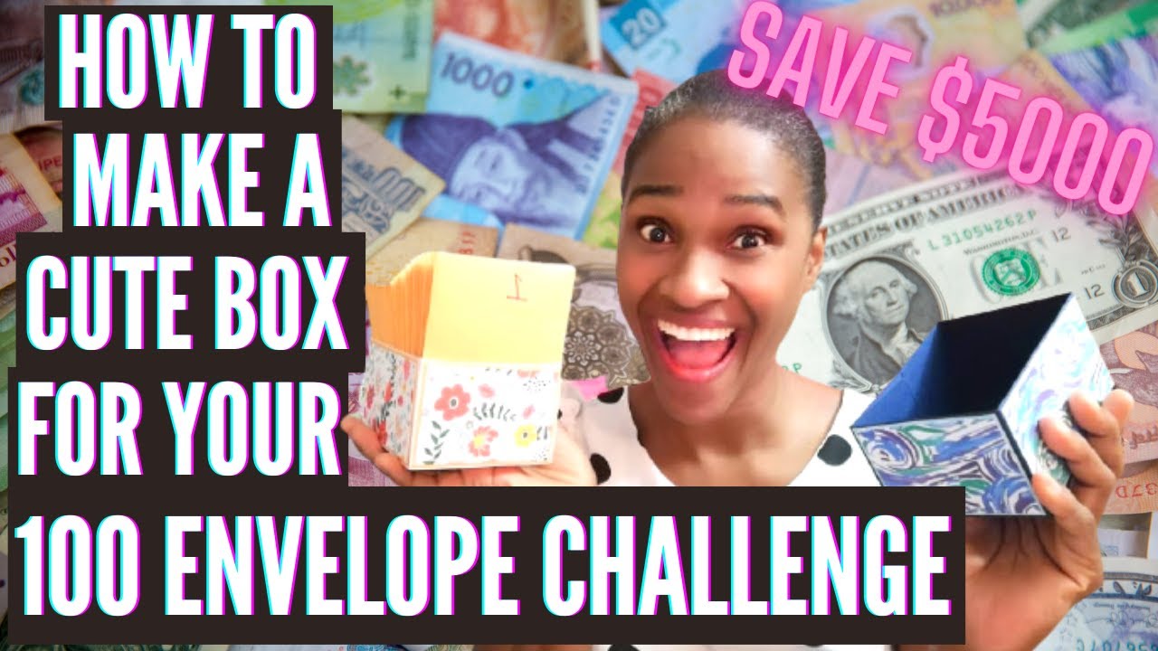 How to make a DIY box | 100 envelope challenge