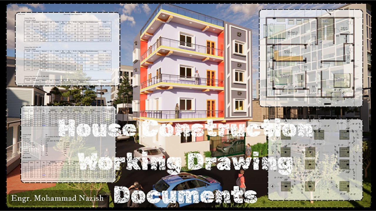 House Construction Working Drawing Documents.