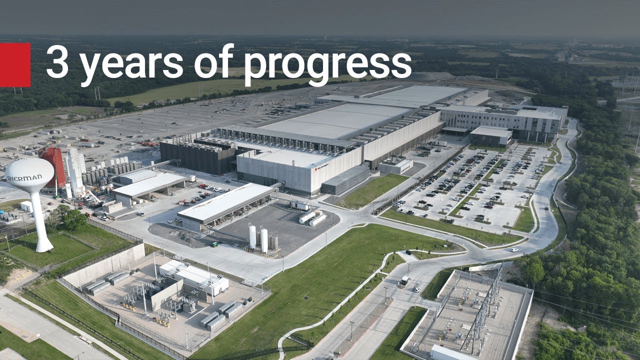 Making progress at TI's 300mm wafer fab in Sherman, Texas