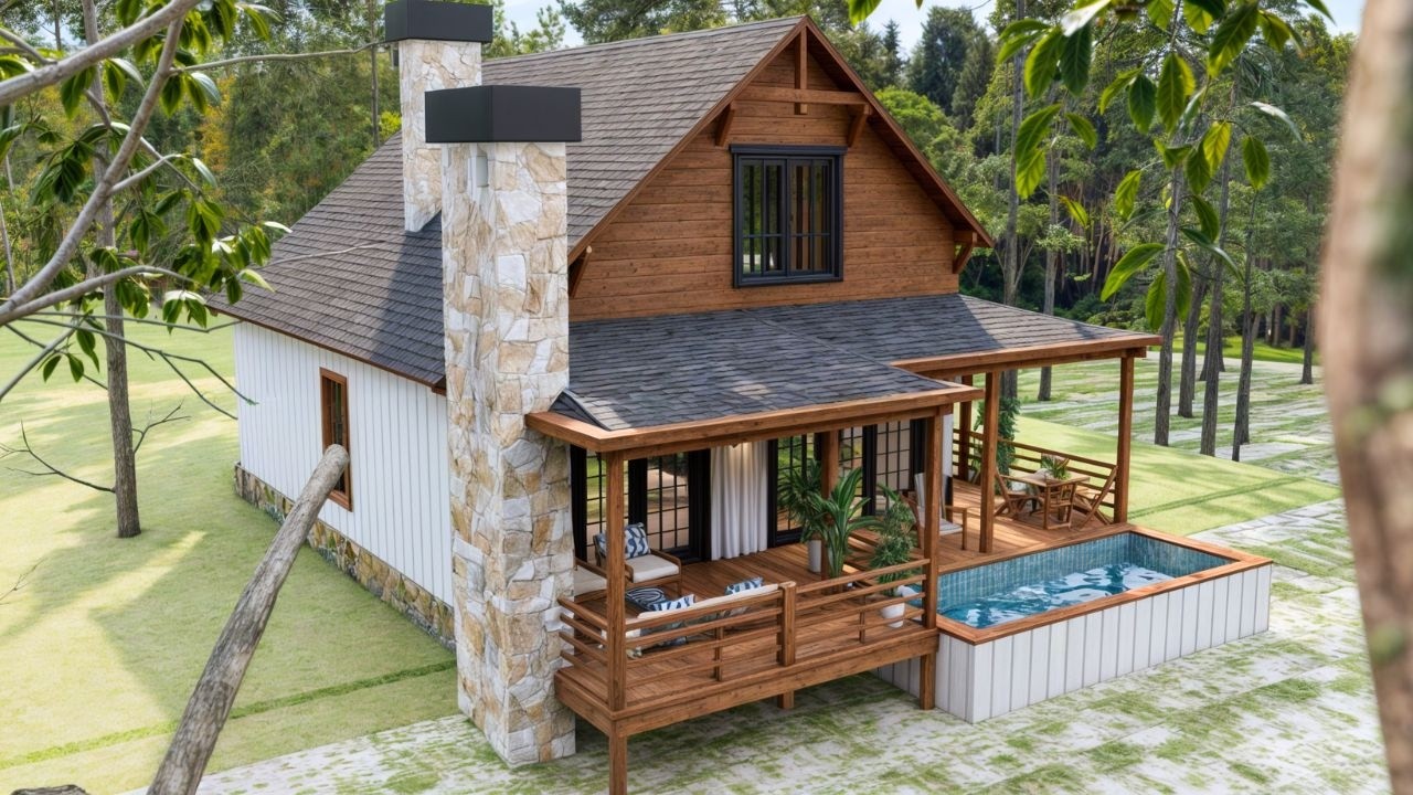 29'x34' (9x10m)  The Perfect Small House | 3 Bedrooms & Enchanting Back-Porch