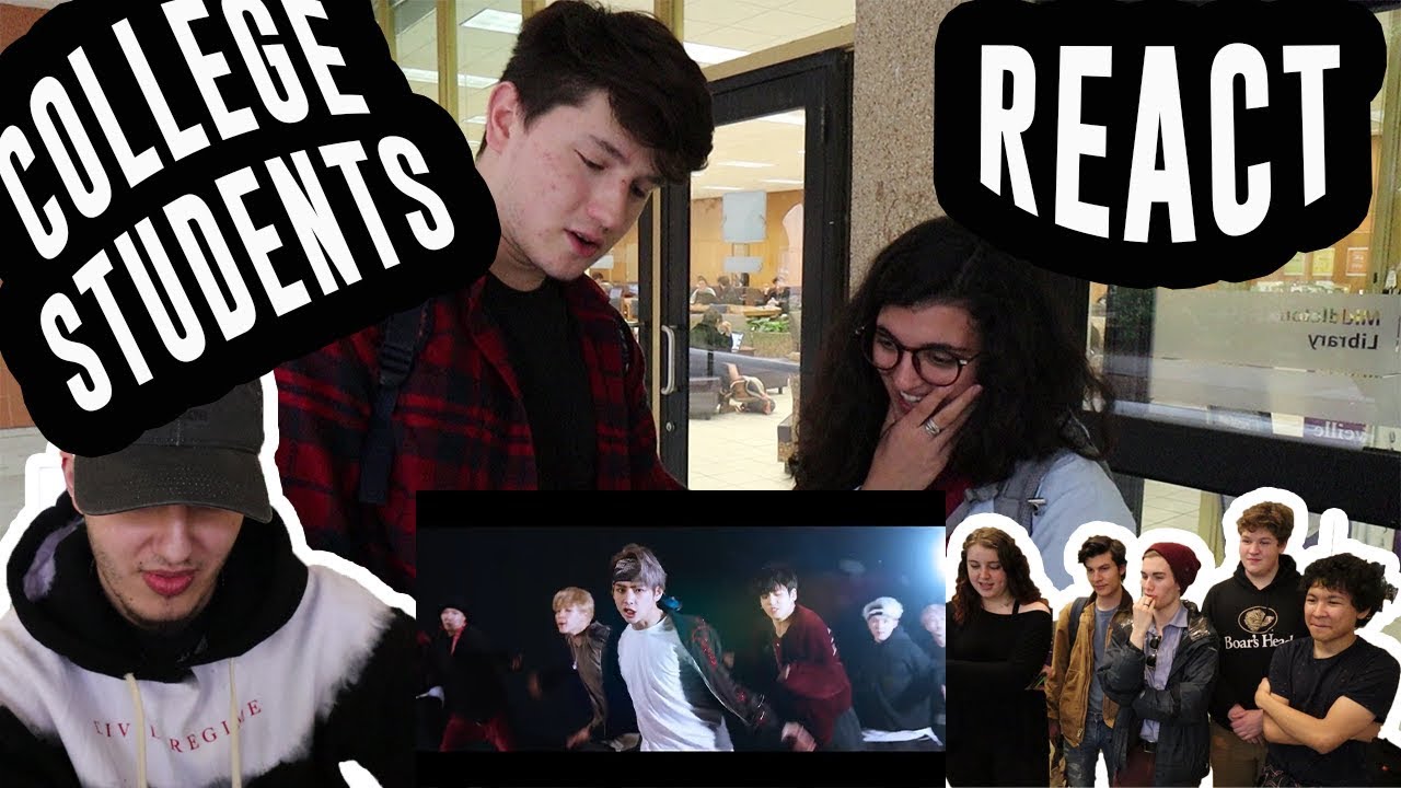 *RANDOM* COLLEGE STUDENTS REACT TO BTS FOR FIRST TIME (MIC DROP) | STREET EDITION | NON KPOP FANS