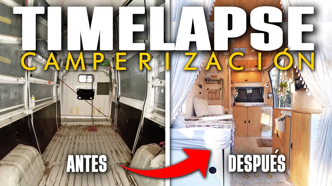 🚐 COMO CAMPERIZAR UNA FURGO de manera fácil y casera / VAN CONVERSION TIMELAPSE