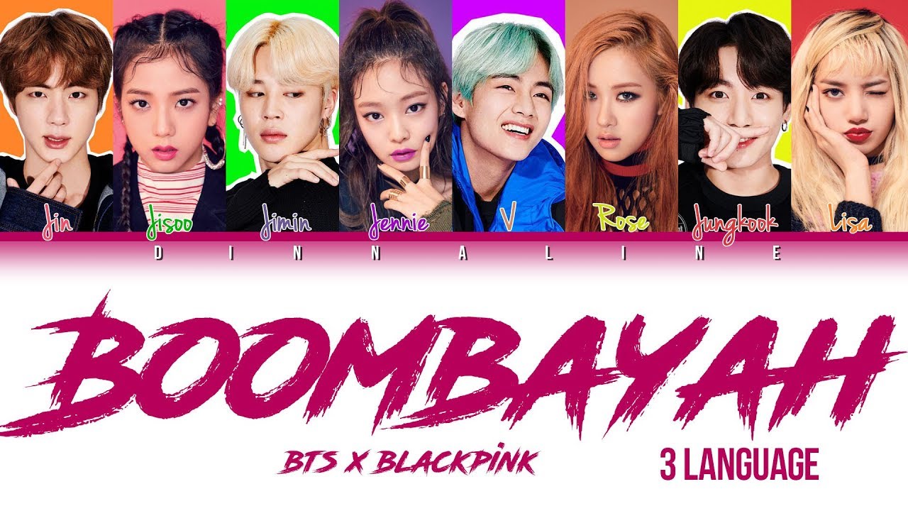 How Would BTS and BLACKPINK sing 'BOOMBAYAH' by BLACKPINK(Color Lyrics Eng/Rom/Han/Kan)(FANMADE)
