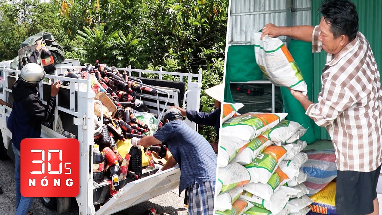 Bản tin 30s Nóng: Cả ngàn chai nước mắm bị vứt bỏ ven đường; Lúa giống cũng bị làm giả