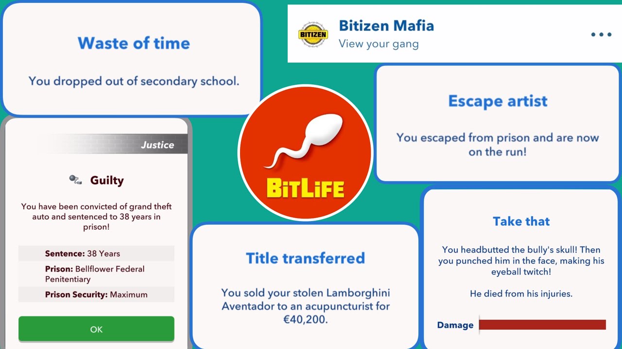 LIVING A LIFE OF ONLY CRIME IN BITLIFE