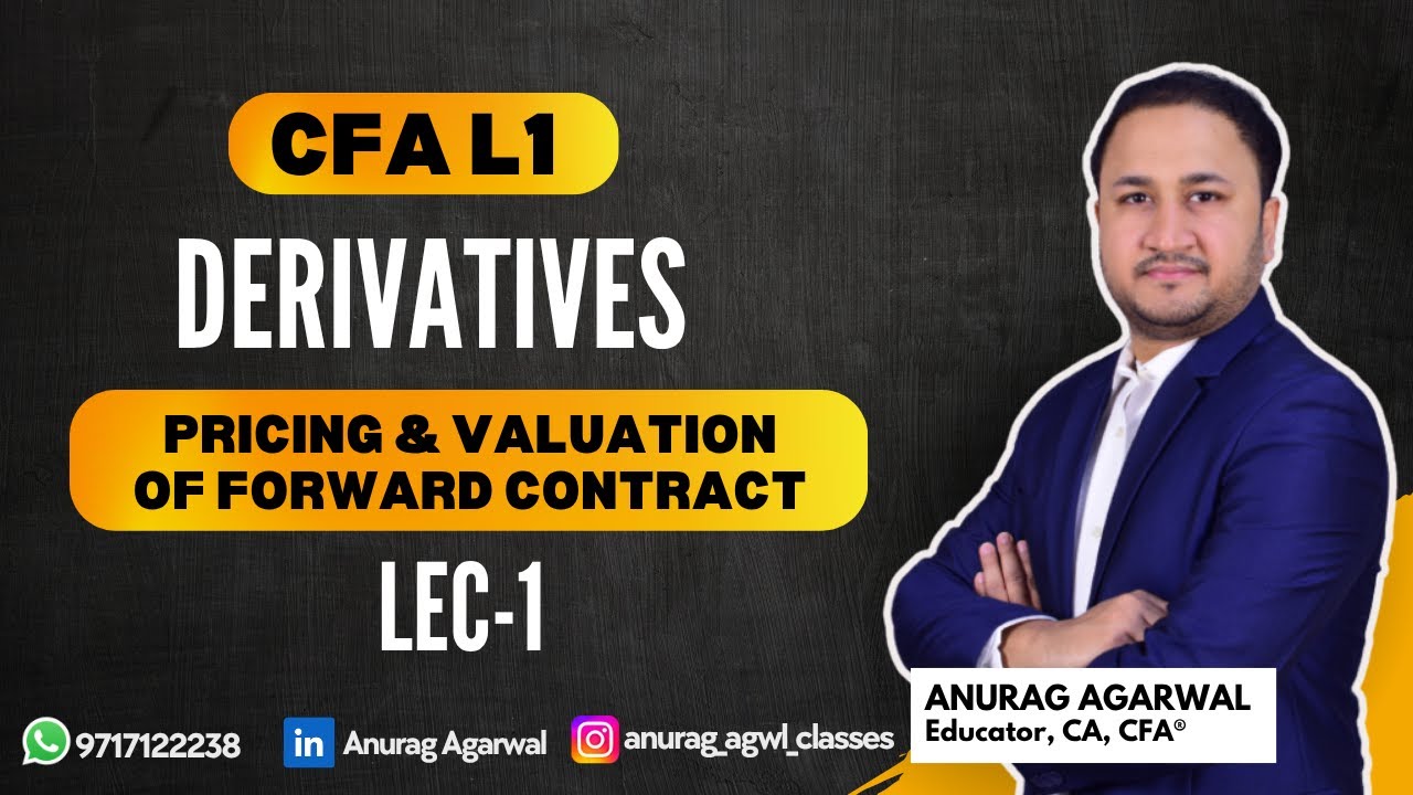 CFA L1 Derivatives Pricing & Valuation of Forward Contract Lec-1
